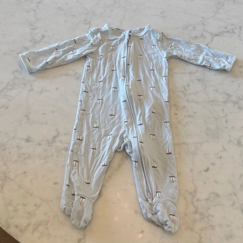 Carter’s PurelySoft Sailboat Zip Footie Sleeper 3-6M